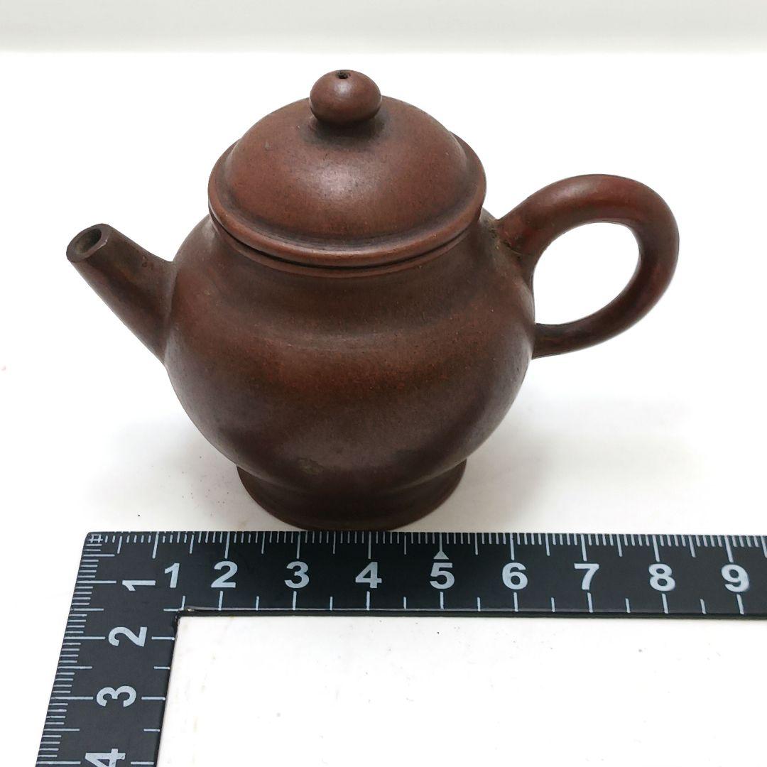 中国古玩 小振り 朱泥急須 紫砂壷 時代品 煎茶道具　の