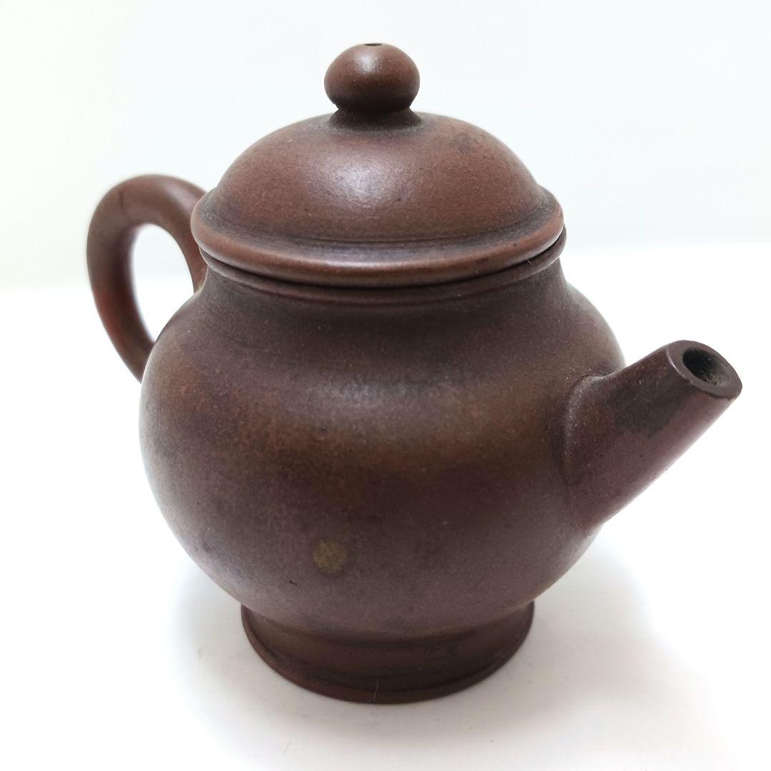 中国古玩 小振り 朱泥急須 紫砂壷 時代品 煎茶道具　の