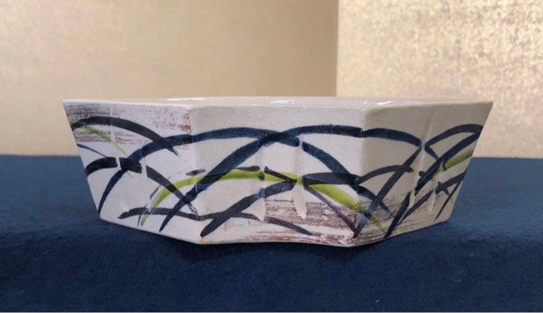 《R》懐石 扇面 向付5客 陶山造 小鉢 共箱　260109き2