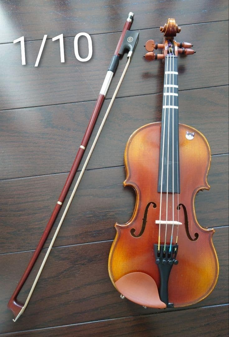 せ**ん【美品】カルロジョルダーノ1/10 バイオリン、ケースつき