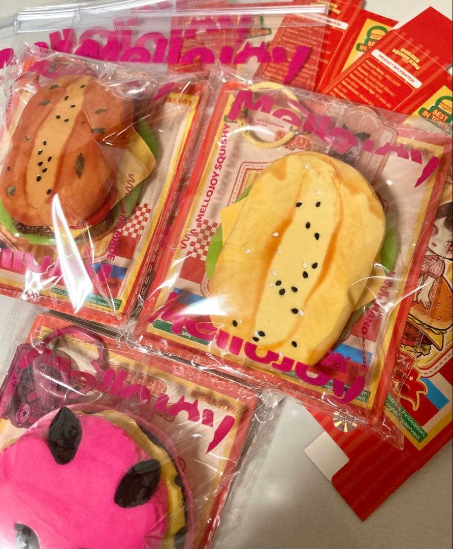 未使用 mellojoy ハンバーガー 3つset スクイーズ メロジョイ