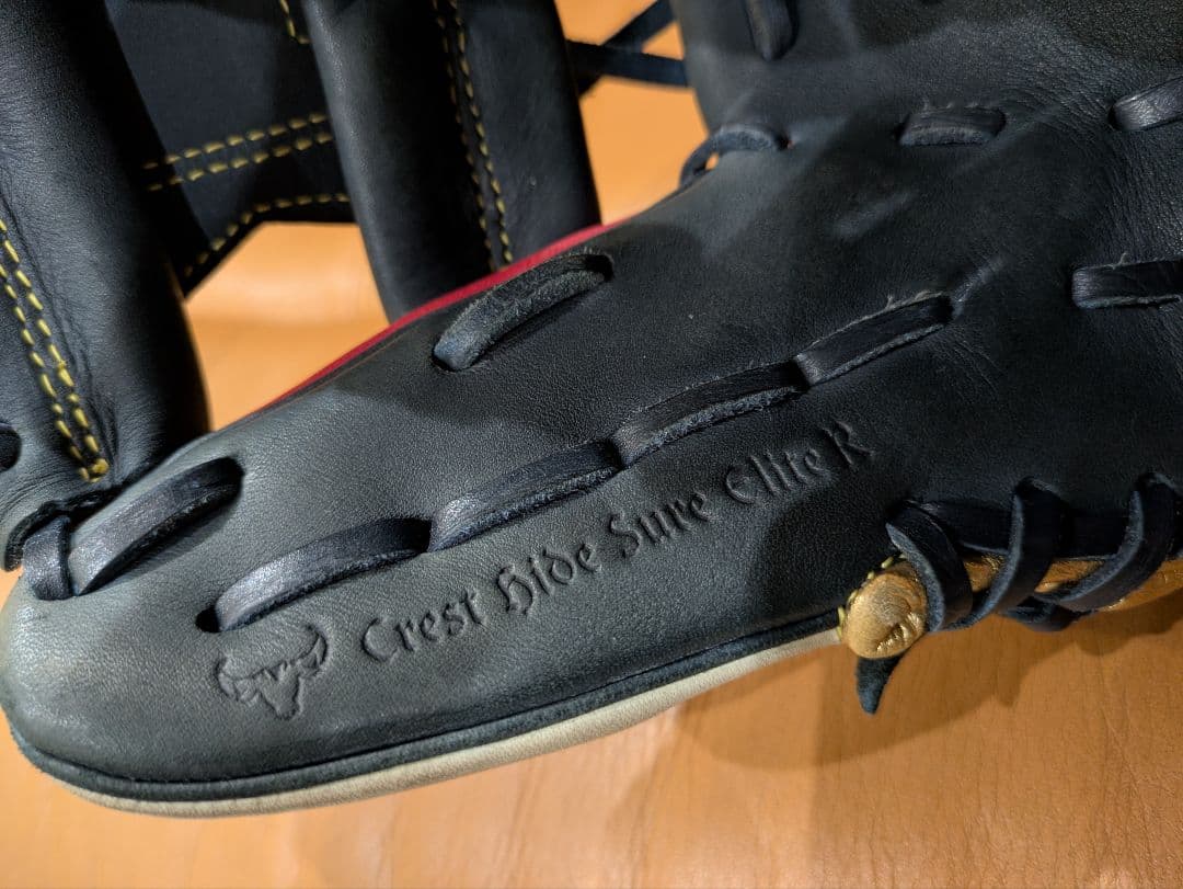 Global Elite 野球用グローブ レッド/ブラック