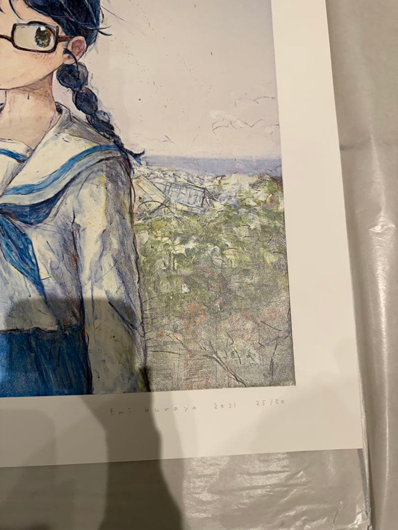 くらやえみ A Place With Ocean View 版画 サイン入り