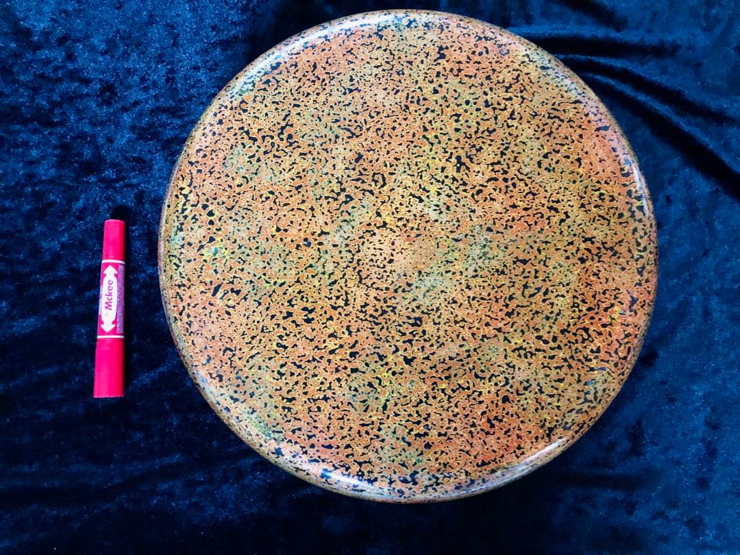 絢爛！瑠璃色おひつ ・茶櫃・漆器・茶碗入れ・収納箱★モダン・レトロ・ヴィンテージ