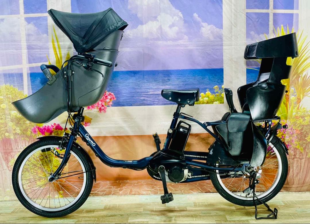 超ハイクラス！高年式2021モデル⭐️ギュットクルームDX子供乗せ電動Y3004