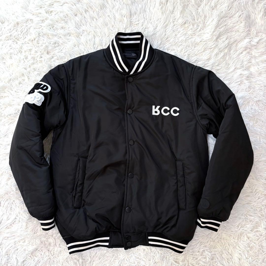 激レア FR2ゴルフ ブルゾン ma1 ダウン 中綿 ブラック 刺繍