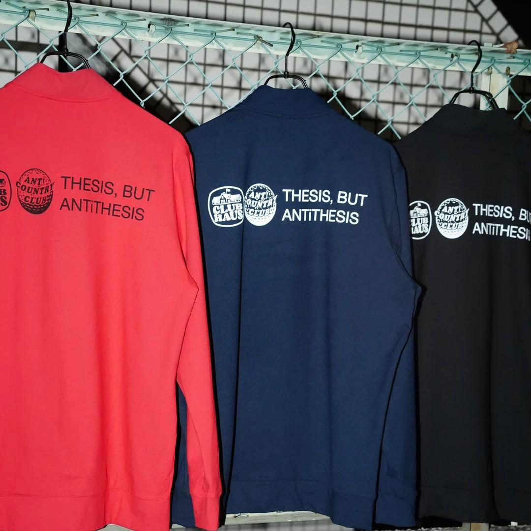 CLUBHAUS ANTi COUNTRY CLUB Halfzip L/S 黒