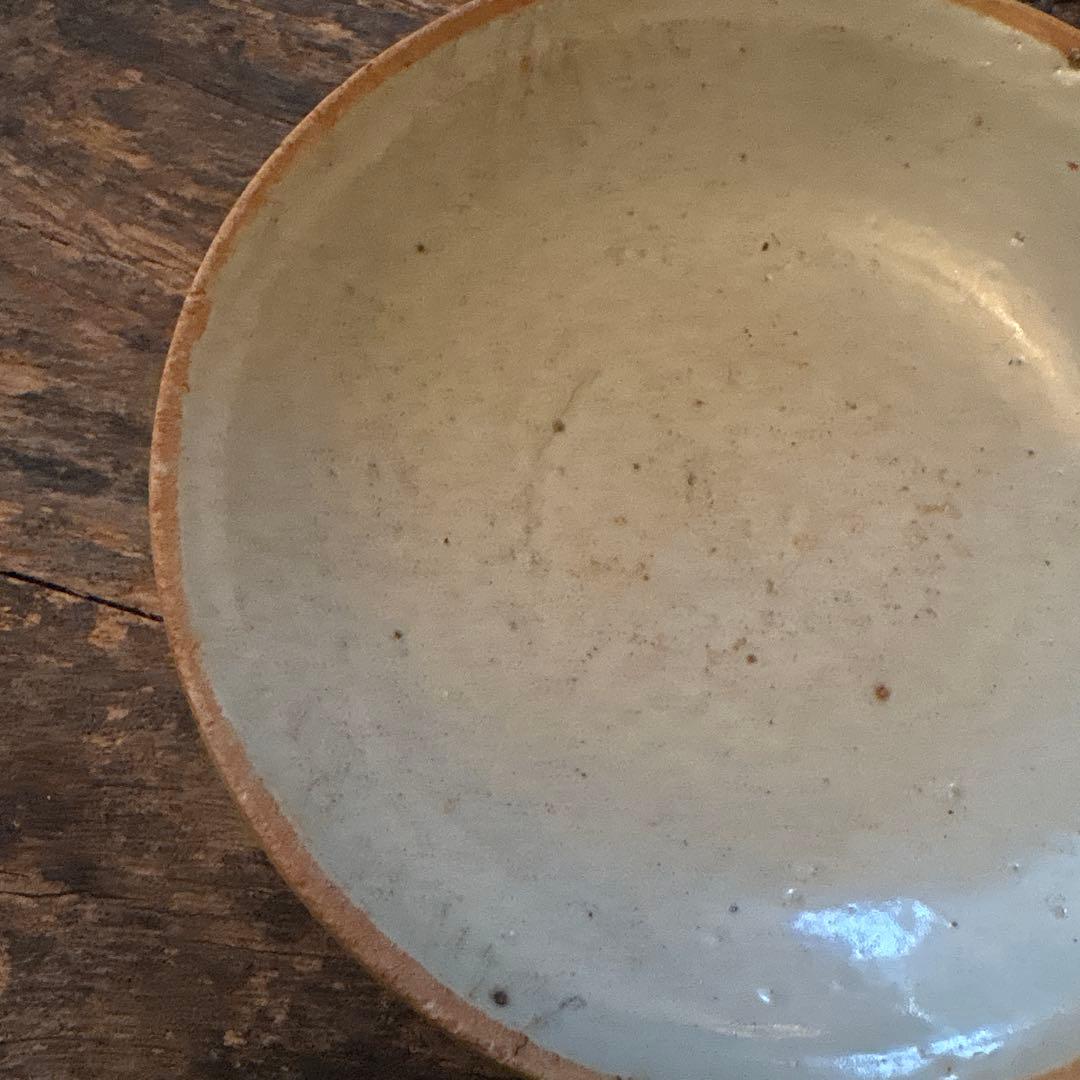白磁❷ 口禿げの白磁の皿　中国　古玩