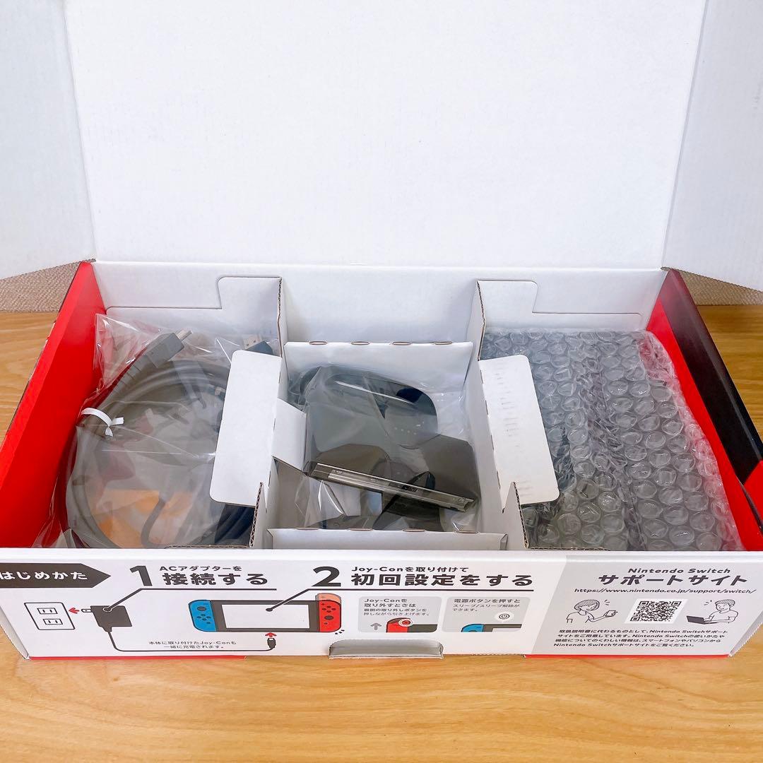 【未使用に近い】 バッテリー強化版 Switch本体 ネオンレッド ネオンブルー