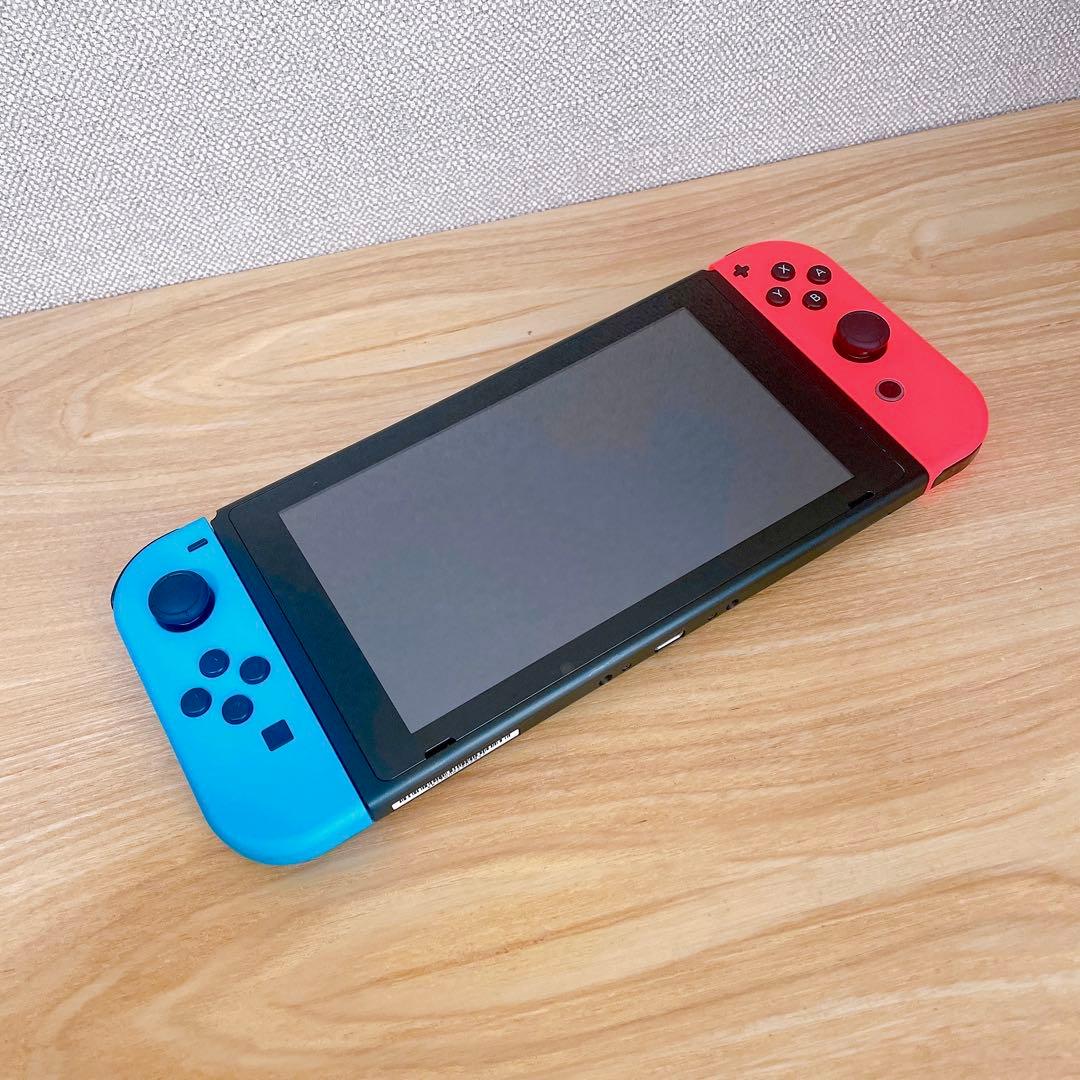 【未使用に近い】 バッテリー強化版 Switch本体 ネオンレッド ネオンブルー
