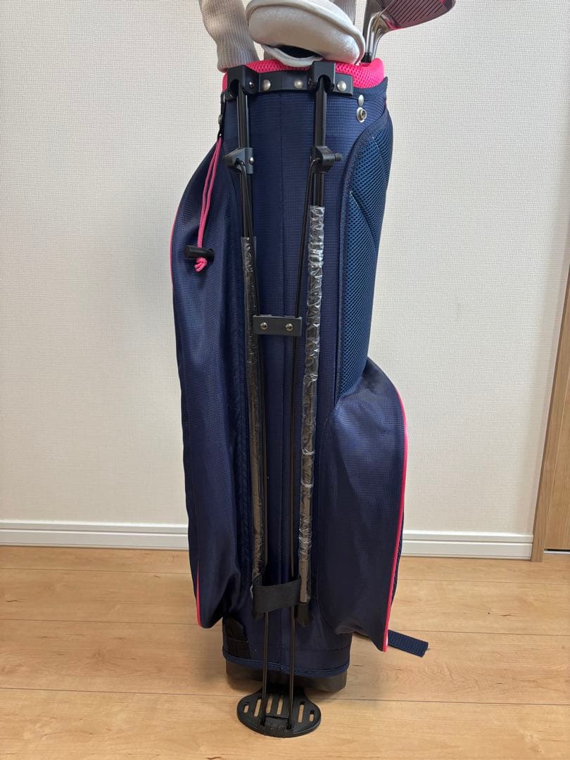 美品　送料込　afectoレディース用ゴルフクラブセット　初心者キャディバッグ付