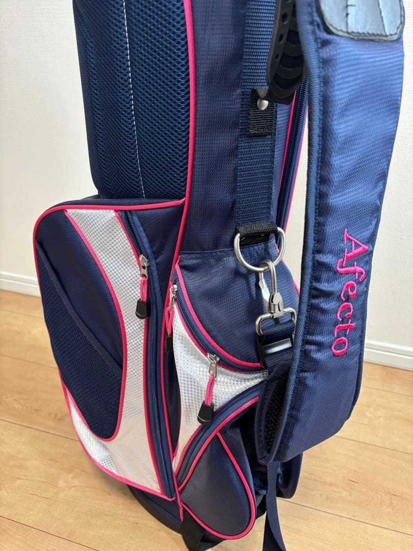 美品　送料込　afectoレディース用ゴルフクラブセット　初心者キャディバッグ付