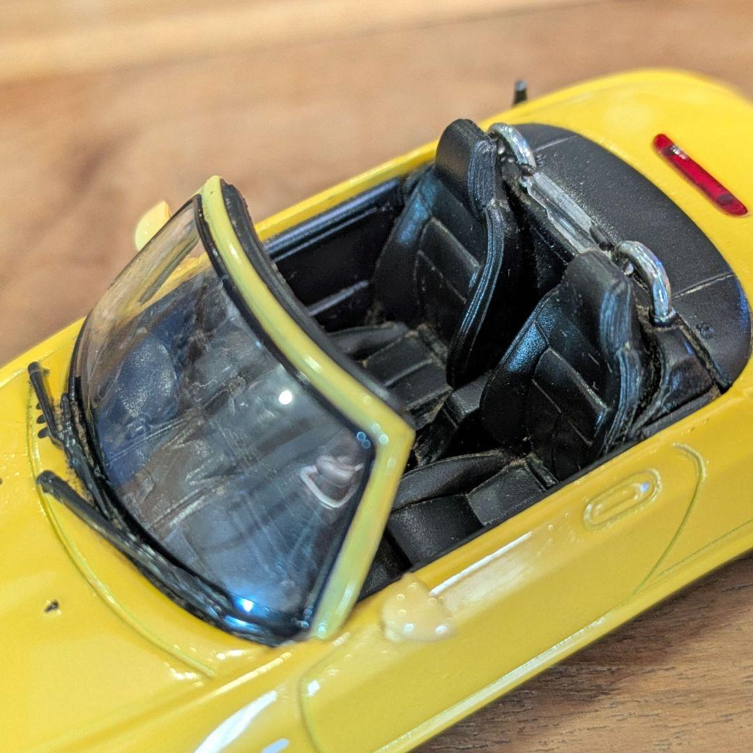 ダイハツ　初代　コペン　ミニカー　イエロー　2台セット　【1台難有り】