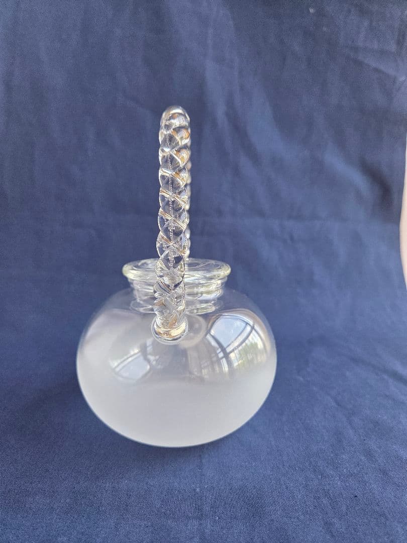 湯沸　義山　山下璃風作　未使用　ガラス　耐熱　湯沸かし