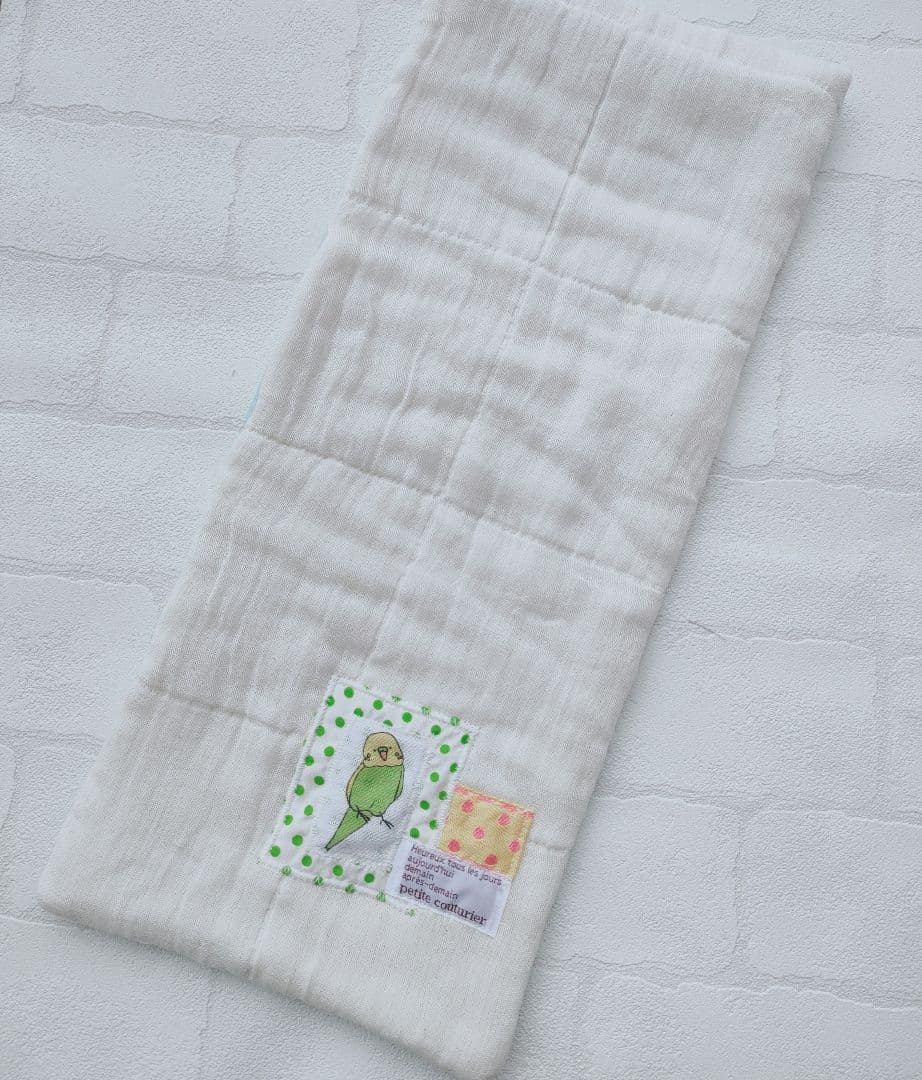 ⭐　タオルハンカチ　ガーゼ　デザインタグ