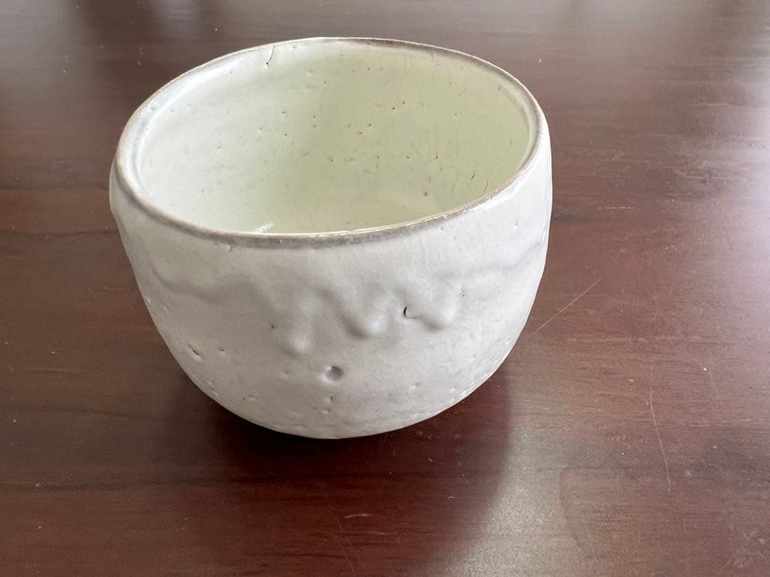 虎渓山水月窯　粉吹風茶碗