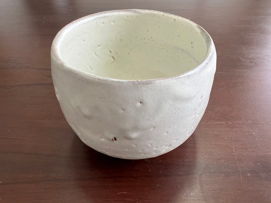 虎渓山水月窯　粉吹風茶碗
