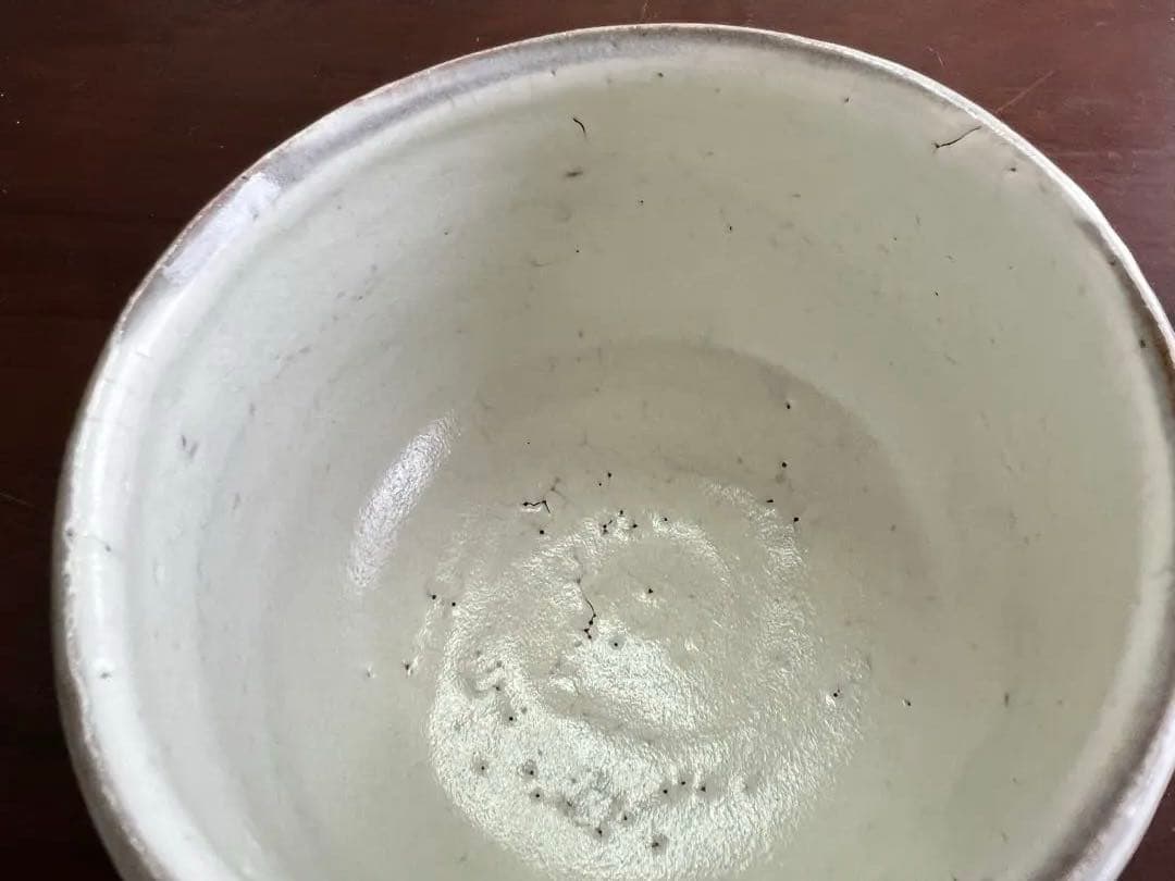 虎渓山水月窯　粉吹風茶碗