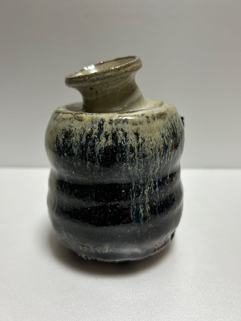 朝鮮唐津 掛花入 (鏡山窯 井上東也)