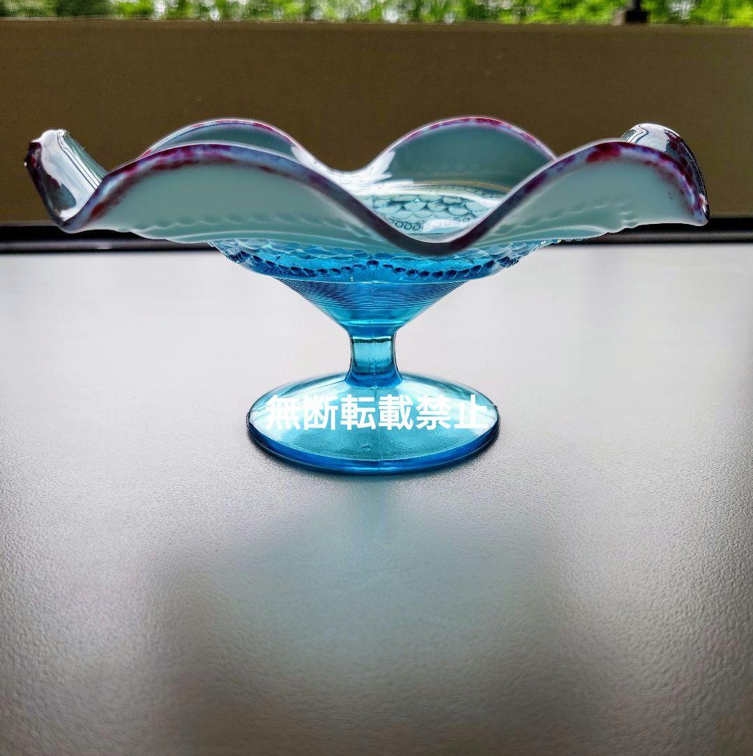 オールドフェントン　コンポート　レア　ガラス　FENTON