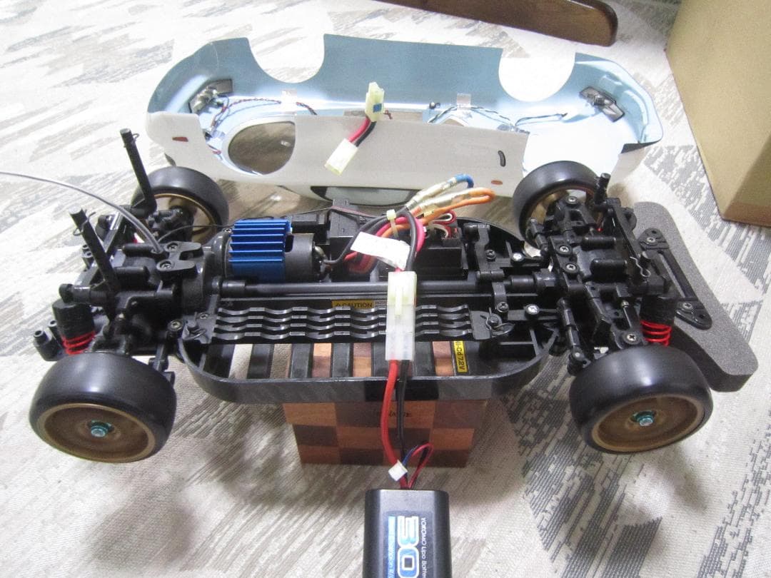 くりこう 1/10 タミヤ TT01 RX-7 FD3S カスタム 鬼速