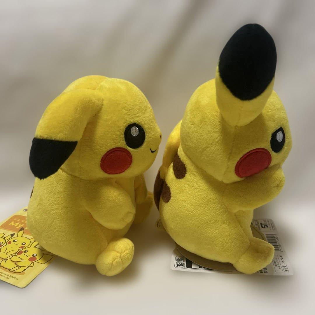 ポケモン マイピカチュウ 垂れ耳 ぽっちゃり 困り顔 セット
