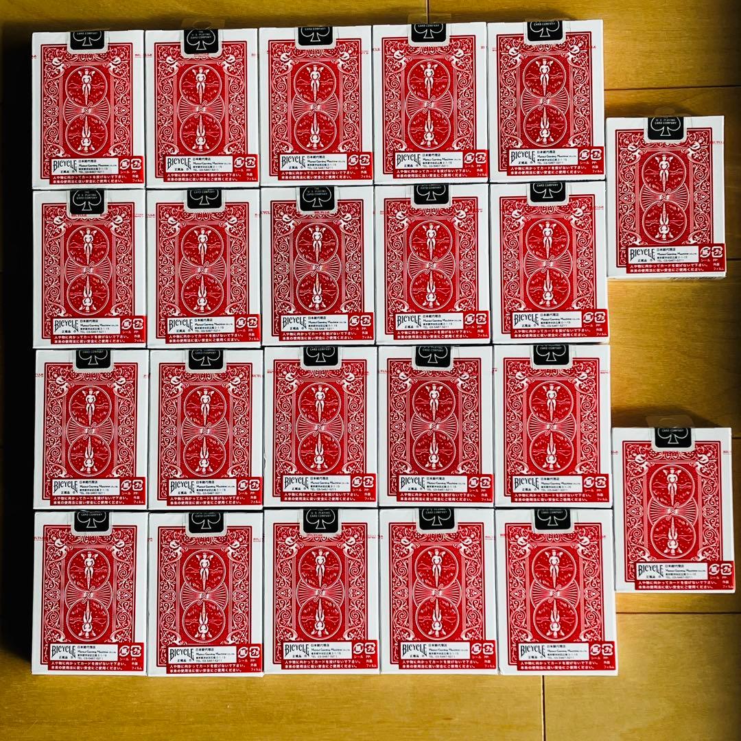 ⭐️新品⭐️ トランプ22個　ポーカーサイズ　赤　バイスクル