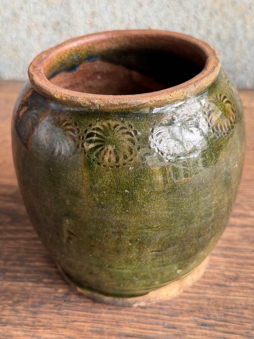 古瀬戸　呂宋　小壺　花器　花瓶