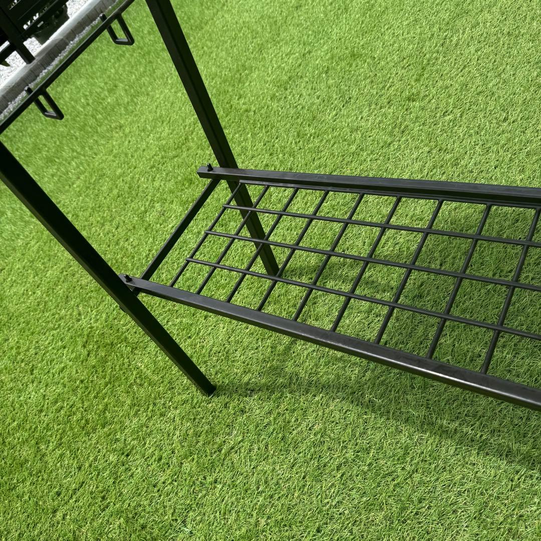 ネイチャートーンズ　キッチンカウンターテーブルセット　収納バッグ付き　ブラウン