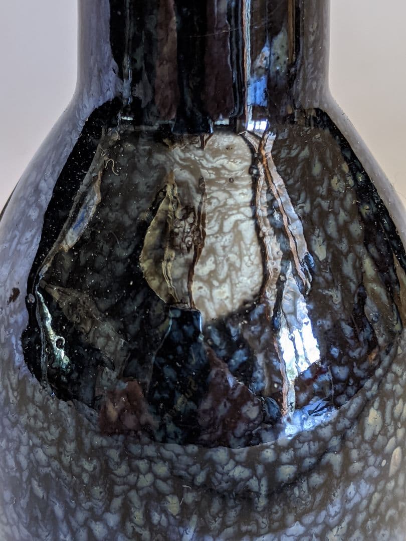 加藤孝俊作　油滴天目　徳利•酒盃セット　骨董品　共箱入