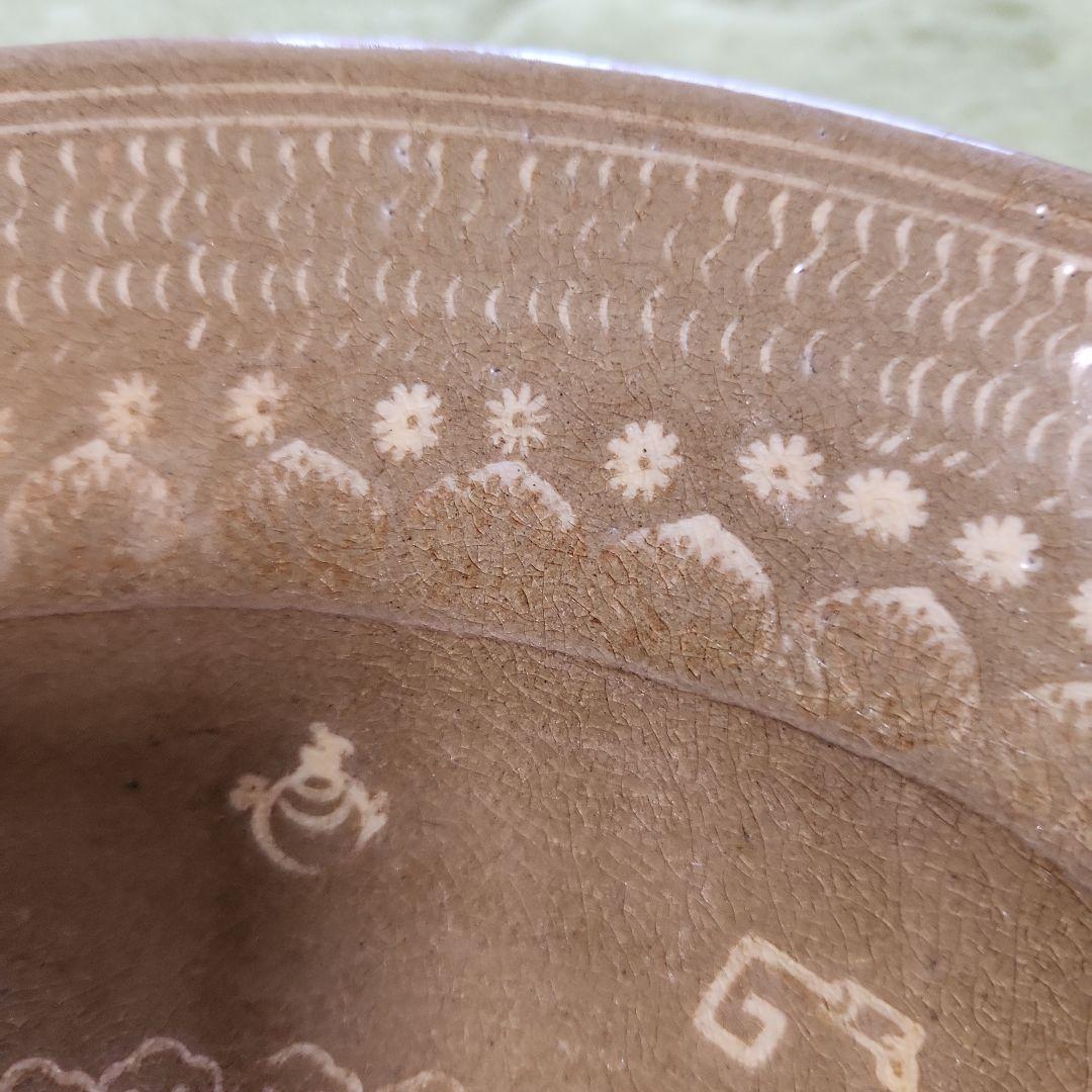 古武雄象嵌宝珠文大皿