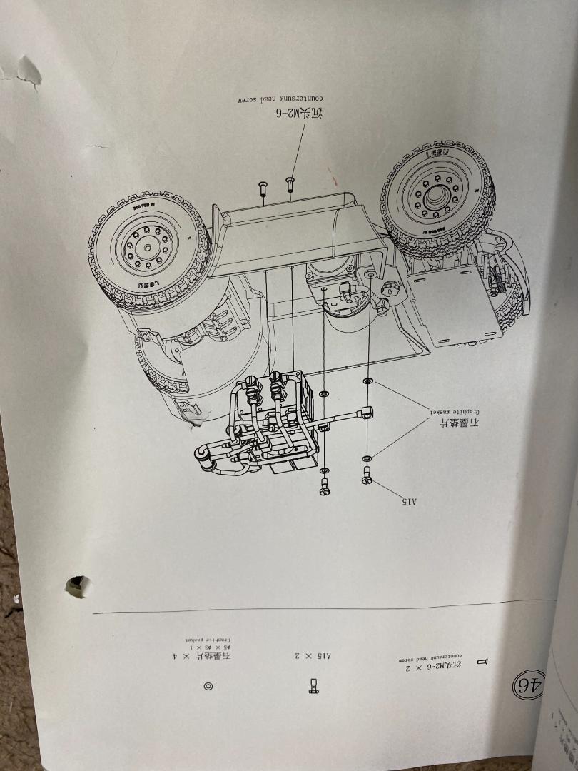 油圧動作ラジコンLESU 1/14 フォークリフトフルセット（うまく動きません）