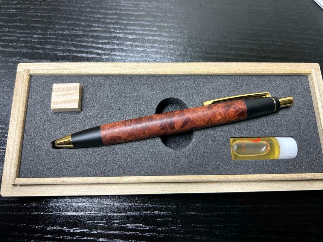 最終値下げ！！！ 野原工芸 特上花梨瘤 スタンダードボールペン