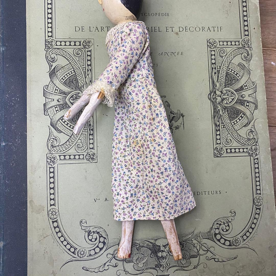 アンティーク 木製人形 ペグドール ペニードール