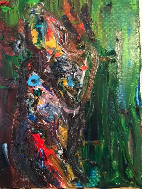 shame  恥（油彩画）