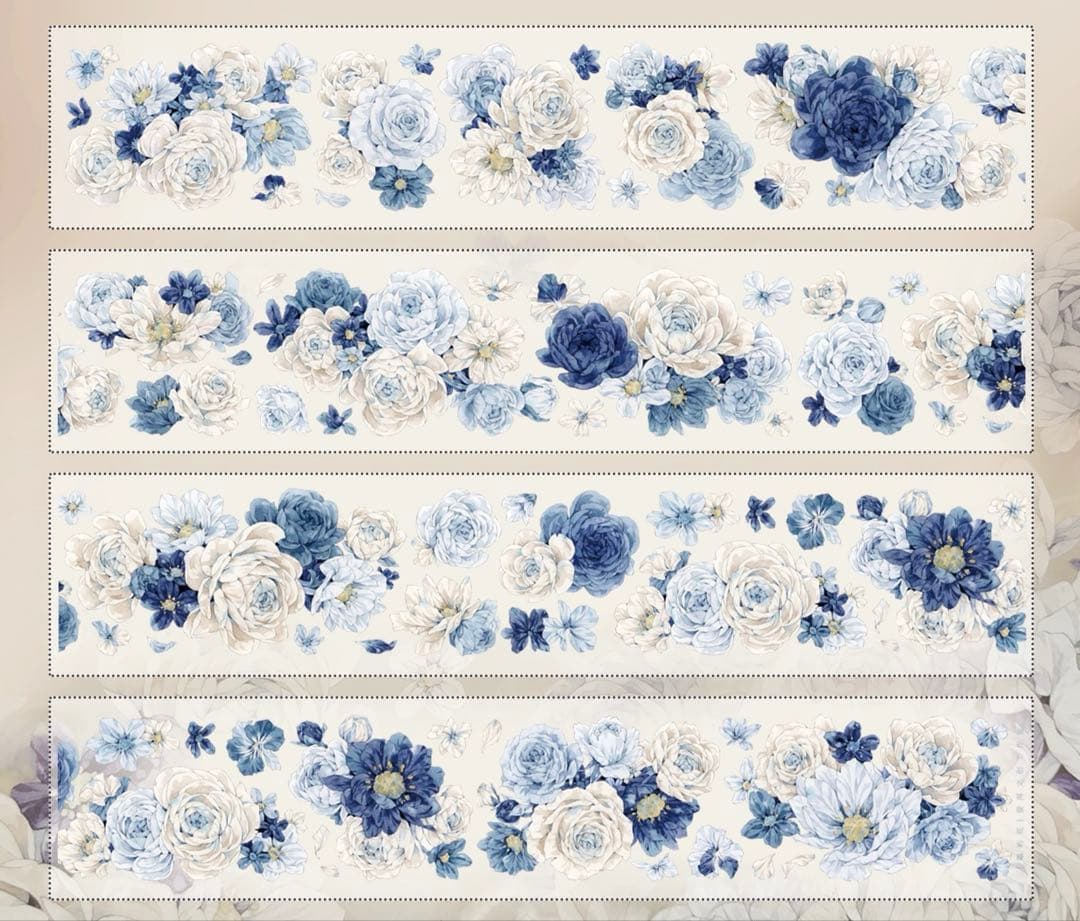 壹洱原创《霜屿花》海外マスキングテープ　マステ 【2163】