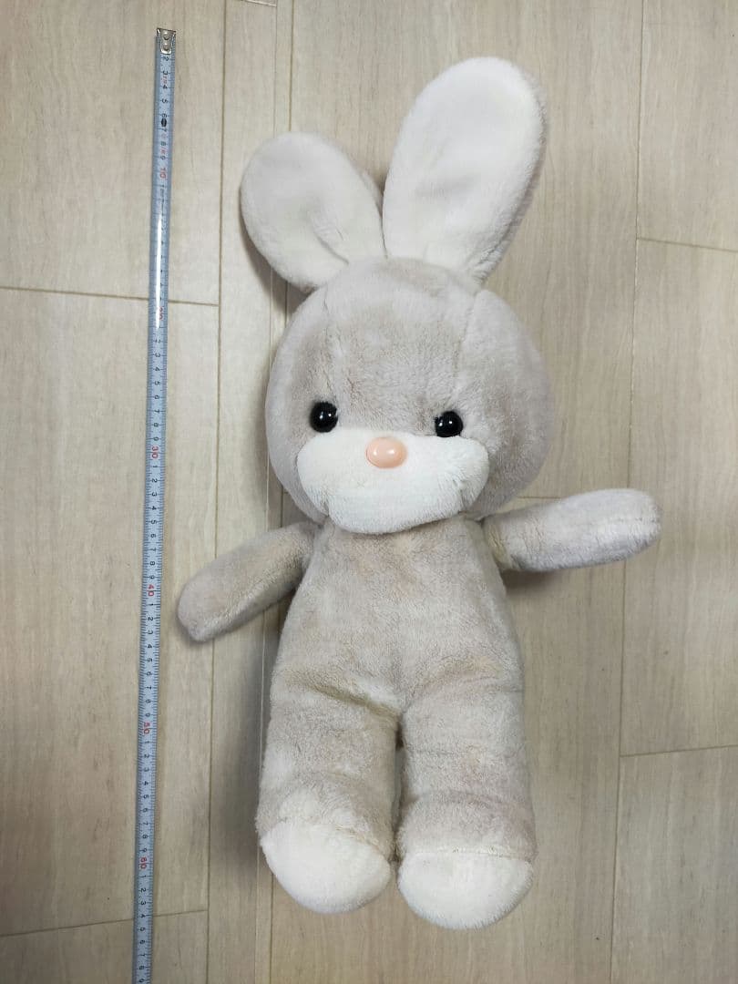 ぬいぐるみ　大　うさぎ　グレー　吉徳　昭和　レトロ　平成　ぬい活