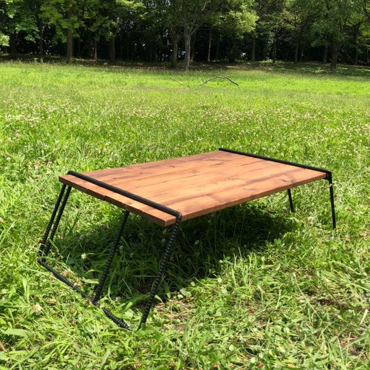 【鉄脚＆板セット】2wayスタイルアイアンラック！持ち運びに便利なバンド付き