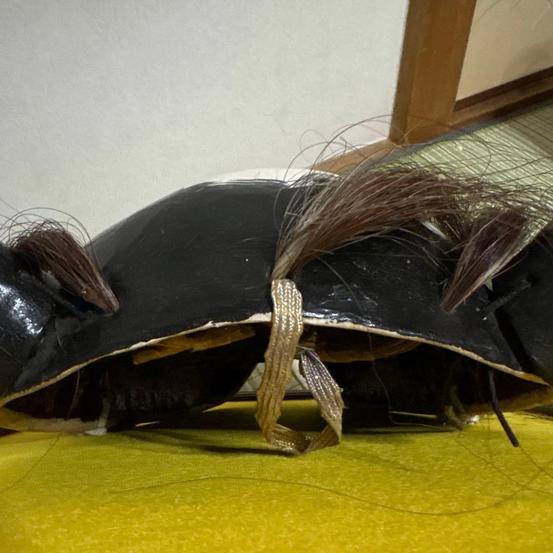 石見神楽面　般若　大　鬼　男　お面　能面　壁掛け　般若　角　置物　レトロ　工芸品