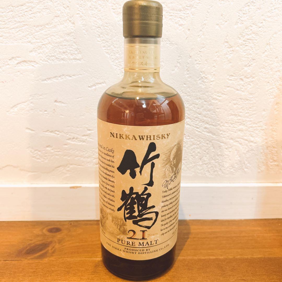 NIKKA WHISKY 竹鶴 21年 ピュアモルト 700ml 43% 箱付き