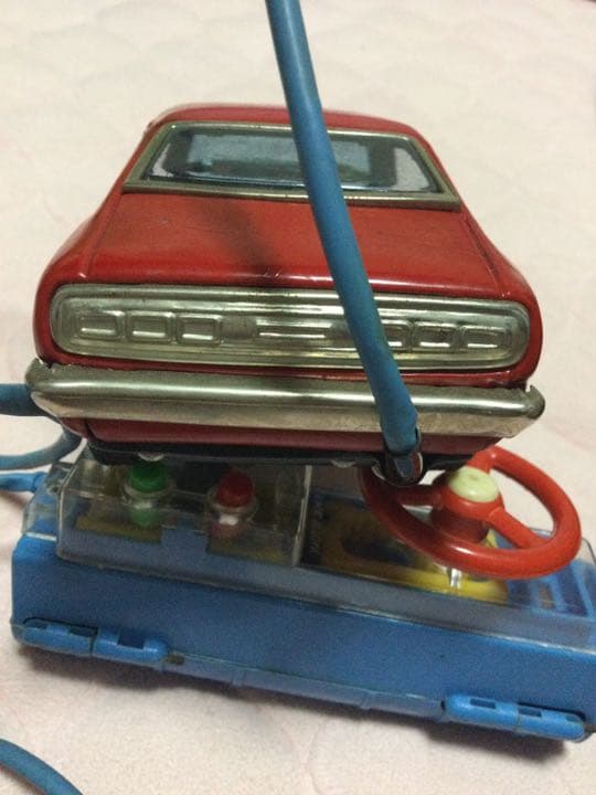 貴重！当時物！ブリキ　赤い車！昭和レトロ