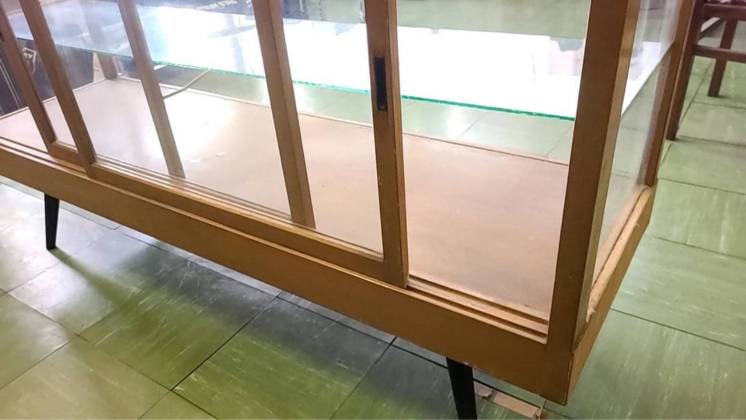 【専用/ブーヒーさん】ヴィンテージ　木製　ガラスショーケース