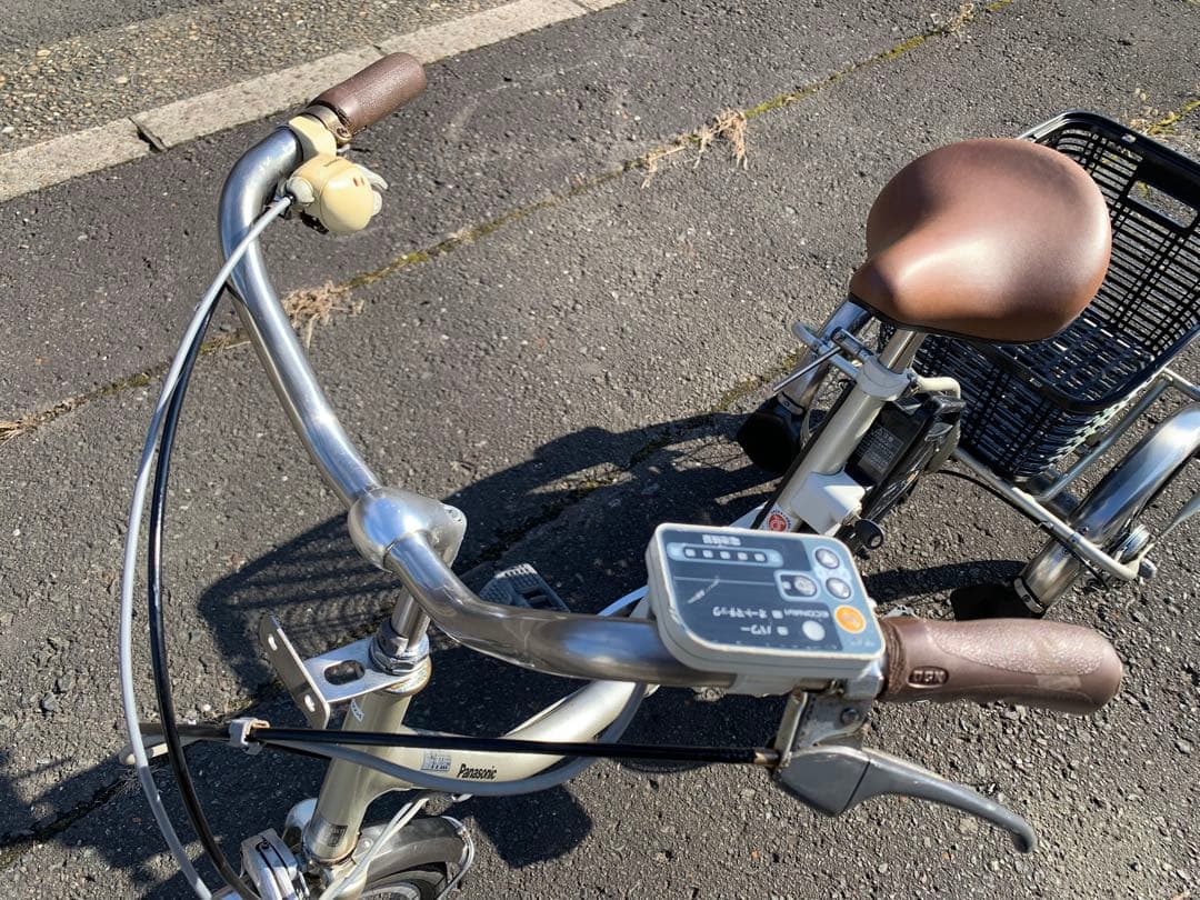 【動作確認済】 送料無料 Panasonic電動アシスト三輪自転車8Ah内3速