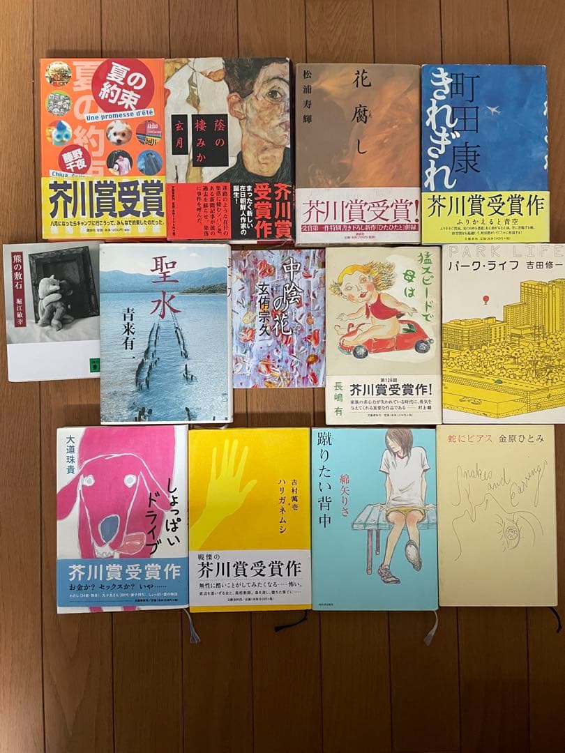 芥川賞受賞作集セット　122回から130回