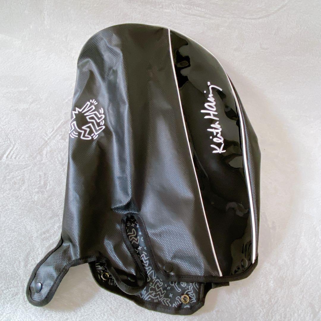 未使用　キースヘリング　スタンド付キャディバッグ　9型　ブラック　レッド　黒　赤