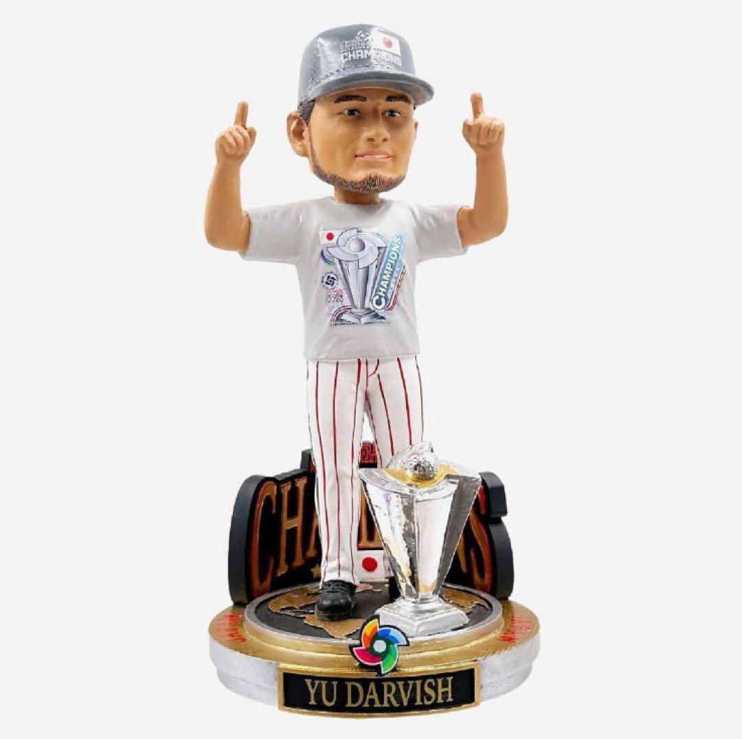 【123個限定完売品】ダルビッシュ選手優勝キャップボブルヘッド人形　パドレス