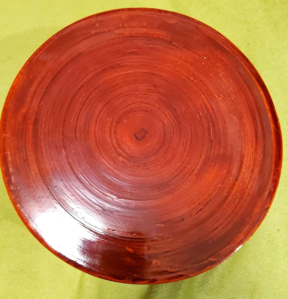 春慶塗手アンティーク鉢&有田焼き(お茶吞茶碗4客)