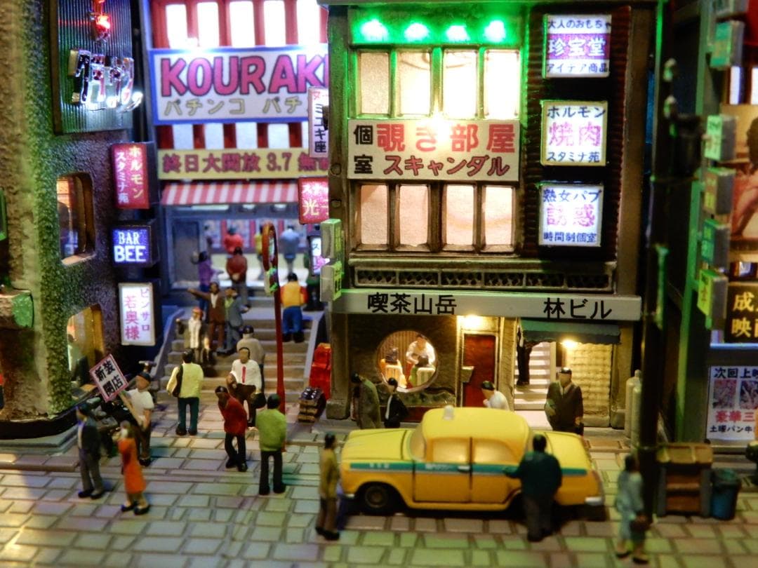 ジオラマ『昭和の街並み』大人の遊艶地　その壱　R35