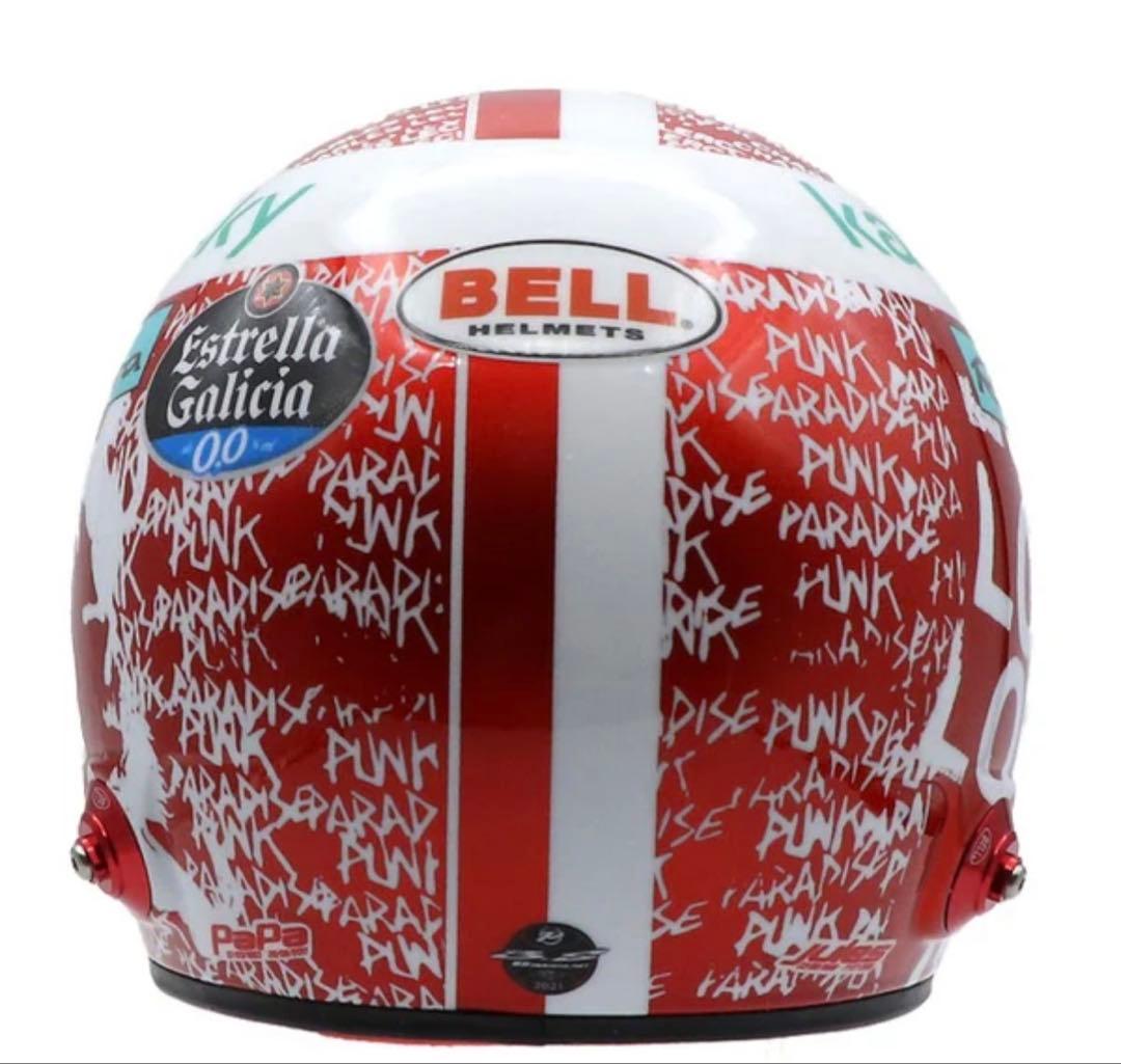 シャルル・ルクレール 2021年 アブダビGP フェラーリ ヘルメット 1/2