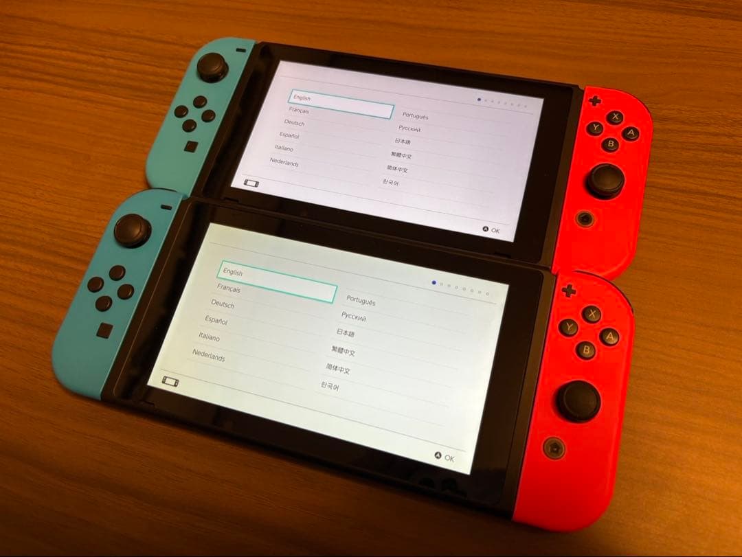 Nintendo Switch 青/赤 2台セット 付属品完備 (1台から可)